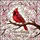 Red Cardinal Bird Cherry Blossom Stained Glass - 'I Am Always With You' Sympathy Gift Stained Glass Suncatcher - 5