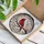 Red Cardinal Bird Cherry Blossom Stained Glass - 'I Am Always With You' Sympathy Gift Stained Glass Suncatcher - 3