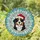 Bernese Mountain Dog Santa Hat - Tiffany Stained Glass Christmas Holiday Gift for Dog Lovers Stained Glass Suncatcher - 1