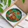 Red Fox Stained Glass Art Tiffany Style Blue Butterfly Orange Flowers Green Mosaic Stained Glass Suncatcher - 3