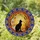 Black Cat Crescent Moon Mosaic Stained Glass Art - Twilight Sky Flowers Tree Branches Stained Glass Suncatcher - 1