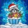 Cartoon Raccoon Santa Hat Christmas Gifts Snow Stained Glass Jewel Tones Winter Holiday Stained Glass Suncatcher - 5