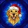 Smiling Golden Retriever Dog Santa Hat Stained Glass - Christmas Holiday Dog Lover Gift Stained Glass Suncatcher - 5