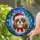 Cavalier King Charles Spaniel Santa Hat Holly - Tiffany Style Christmas Dog Lover Gift Stained Glass Suncatcher - 2