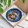 Cavalier King Charles Spaniel Santa Hat Holly - Tiffany Style Christmas Dog Lover Gift Stained Glass Suncatcher - 3