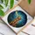Golden Retriever Dog Stained Glass Moon & Stars Tiffany Style Night Sky Decor Dog Lover Gift Stained Glass Suncatcher - 3