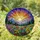 Golden Sun Mountain Range Snow-Capped Wildflower Meadow Tiffany Stained Glass Home Decor Stained Glass Suncatcher - 1