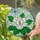 White Magnolia Blue Dragonfly Stained Glass - Tiffany Jewel Tone Opalescent Floral Decor Stained Glass Suncatcher - 2