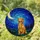 Tiffany Stained Glass Vizsla Labrador Dog Moon Stars Forest Sky - Dog Lover Gift Stained Glass Suncatcher - 1