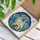 Siamese Cat Blue Iris Stained Glass Mosaic - Tiffany Jewel Tone Translucent Decor Stained Glass Suncatcher - 3