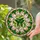 Emerald Green Shamrock Stained Glass Mosaic - Irish Luck St. Patrick's Day Irish Heritage Gift Stained Glass Suncatcher - 2