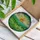 Glowing Tiffany Stained Glass Setting Sun Four-Leaf Clover Hills Intricate Mosaic Art Stained Glass Suncatcher - 3