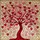 Intricate Tiffany Stained Glass Red Pink Heart Leaves Tree Cream Mosaic - Valentine Home Decor Gift Stained Glass Suncatcher - 5