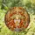 Two Foxes Heart Tiffany Style Glass - Autumn Leaves Forest Mosaic Jewel Tones Art Stained Glass Suncatcher - 1