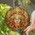 Two Foxes Heart Tiffany Style Glass - Autumn Leaves Forest Mosaic Jewel Tones Art Stained Glass Suncatcher - 2
