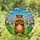 Groundhog Pink Tulips Vibrant Green Grass Blue Sky Mosaic - Tiffany Glass Nature Art Decor Stained Glass Suncatcher - 1