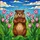 Groundhog Pink Tulips Vibrant Green Grass Blue Sky Mosaic - Tiffany Glass Nature Art Decor Stained Glass Suncatcher - 5