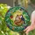 Sleeping Sloth Crescent Moon Toucan - Tropical Jungle Canopy Tiffany Style Stained Glass Suncatcher - 2
