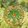 Vibrant Potted Plant Stained Glass Tiffany Style Cascading Leaves Sunny Sky Mosaic Art Stained Glass Suncatcher - 1
