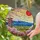 Japanese Pagoda Mount Fuji Red Sun Cherry Blossom Stained Glass Jewel Tone Landscape Stained Glass Suncatcher - 2