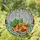 Sleeping Calico Cat Lily of Valley Stained Glass Tiffany Style Jewel Tone Mosaic Art Stained Glass Suncatcher - 1