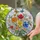 Tiffany Stained Glass Daffodil Poppy Marigold Anemone Butterflies - Floral Decor Stained Glass Suncatcher - 2
