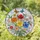 Tiffany Stained Glass Daffodil Poppy Marigold Anemone Butterflies - Floral Decor Stained Glass Suncatcher - 1
