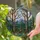 Stained Glass Bare Trees Pine Forest Wildflowers Sun - Mountain Sky Scene Gift Stained Glass Suncatcher - 2
