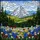 Snow-Capped Mountain Pine Forest Wildflower Meadow Tiffany Glass Nature Decor Gift Stained Glass Suncatcher - 5