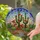 Saguaro Cactus Barrel Agave Succulent Blossoms Jewel Tone Stained Glass Desert Art Stained Glass Suncatcher - 2
