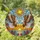Bald Eagles Soaring Tiffany Stained Glass Art - Sunset Blue Sky & Floral Mosaic Design Stained Glass Suncatcher - 1