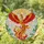 Majestic Phoenix Stained Glass Sun - Tiffany Jewel Tone Leafy Branches Cloudscape Stained Glass Suncatcher - 1