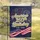 America 250th Birthday 1776-2026 Script Art - Patriotic Flag Fireworks Celebration Garden Flag - 5