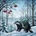 Majestic Badger Stained Glass Winter Forest Tiffany Style Art Snow Scene Gift Stained Glass Suncatcher - 5
