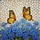 Monarch Butterfly Stained Glass Blue Flower Mosaic Art - Tiffany Style Jewel Tone Decor Stained Glass Suncatcher - 5
