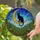 Black Cat Golden Crescent Moon Stained Glass Art - Celestial Jewel Tone Night Sky Stars Stained Glass Suncatcher - 2