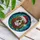 Cavalier King Charles Spaniel Santa Hat Stained Glass Wreath - Christmas Dog Lover Holiday Decor Stained Glass Suncatcher - 3
