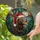 Majestic Moose Head Stained Glass Santa Hat Winter Forest Tiffany Christmas Gift Stained Glass Suncatcher - 2