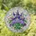 Tiffany Style Stained Glass Lavender Hydrangea Floral Bouquet Opalescent Swirl Mosaic Artwork Stained Glass Suncatcher - 1