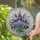 Tiffany Style Stained Glass Lavender Hydrangea Floral Bouquet Opalescent Swirl Mosaic Artwork Stained Glass Suncatcher - 2