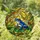 Vibrant Blue Frog Red Eyes Jungle Leaf Stained Glass - Intricate Tiffany Tropical Mosaic Art Stained Glass Suncatcher - 1