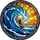 Surfer Riding Ocean Wave Stained Glass Art Panel - Tiffany Style Jewel Tone Colorful Decor Stained Glass Suncatcher - 5