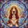 Basset Hound Stained Glass - Tiffany Style Dog Art Mosaic Geometric Detailed Jewel Tones Stained Glass Suncatcher - 5
