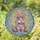 Plump Cartoon Hippo Blooming Flower Crown Stained Glass Art - Tiffany Water Mosaic Stained Glass Suncatcher - 1