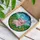 Joyful Pink Pig Tiffany Stained Glass Art Daisies & Lush Green Grass Field Decor Stained Glass Suncatcher - 3