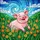 Joyful Pink Pig Tiffany Stained Glass Art Daisies & Lush Green Grass Field Decor Stained Glass Suncatcher - 5