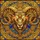Stylized Ram Head Stained Glass Art - Tiffany Style Jewel Tones Celestial Geometric Mosaic Stained Glass Suncatcher - 5