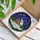Stained Glass Winter Cabin Christmas Trees Star-Filled Night Sky Holiday Decoration Gift Stained Glass Suncatcher - 3