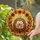 Intricate Sleeping Hedgehog Stained Glass Autumn Leaves Sunflowers Forest Canopy Art Stained Glass Suncatcher - 2