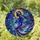 Pregnant Woman Silhouette Stained Glass Cosmic Galaxy Nebula - Expecting Mother Gift Stained Glass Suncatcher - 1
